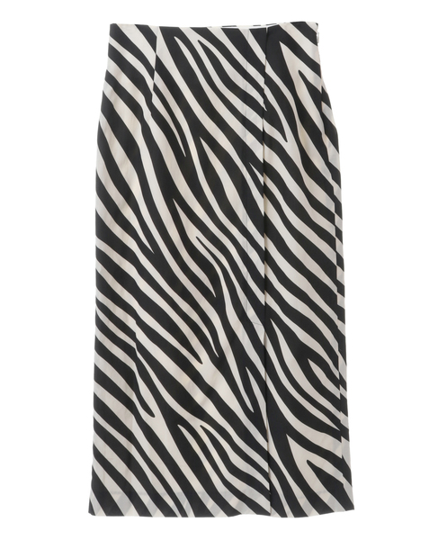martinique/ゼブラプリントタイトスカート（セットアップ対応可） 詳細画像 ホワイト×ブラック 1
