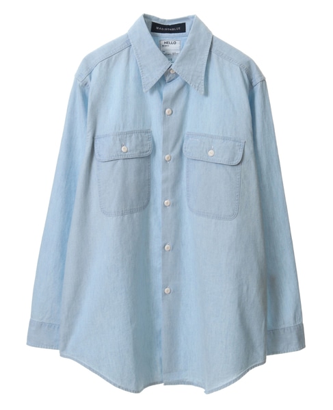 MADISONBLUE/MB999-5102 HAMPTON CHAMBRAY SHIRT(VW)｜商品詳細