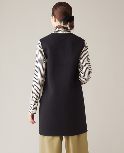 【メルローズ50周年限定】MADISONBLUE/MB234-2101MQ REVER LONG GILLET 別注色NAVY 詳細画像 ネイビー 3