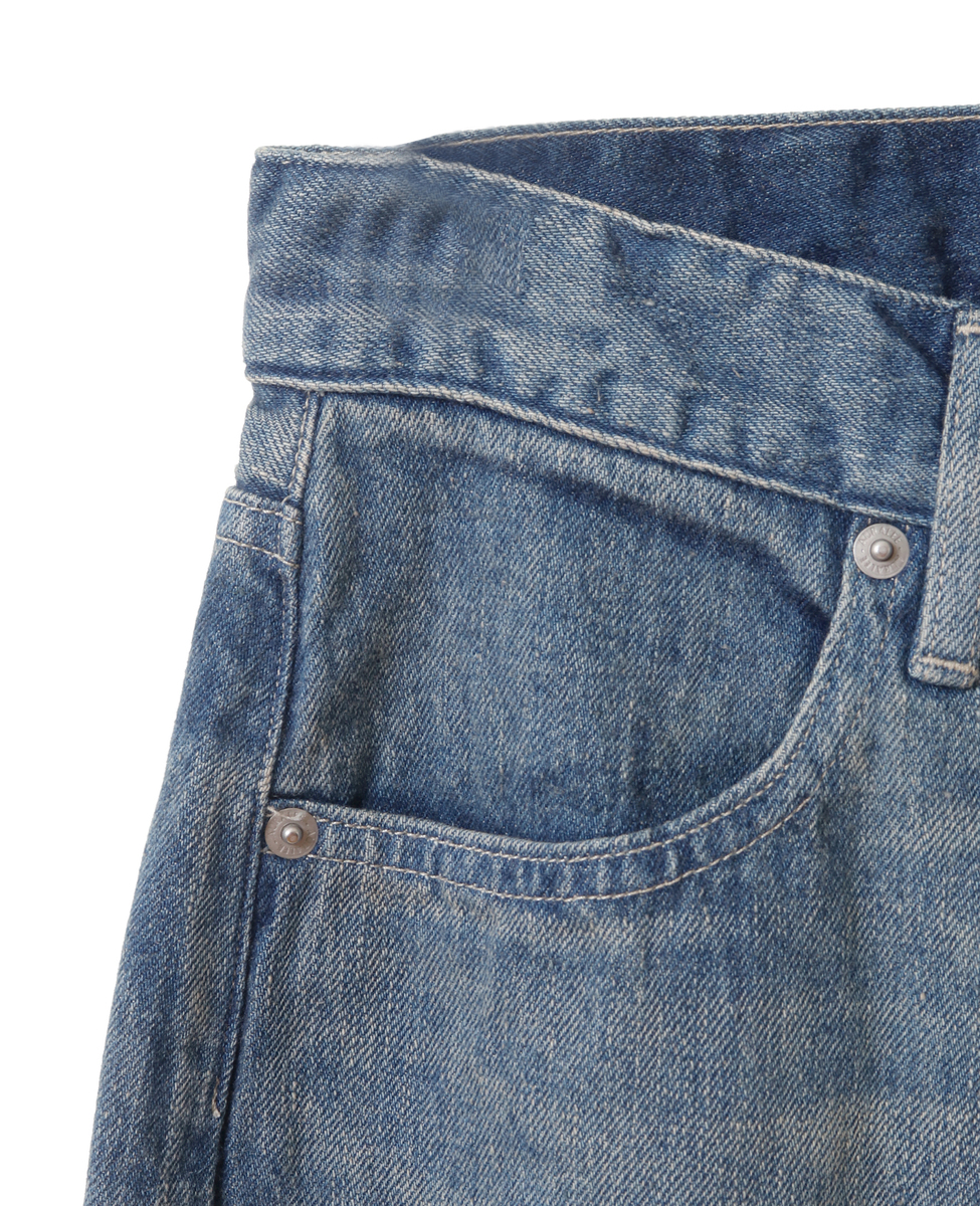 AURALEE/A23AP03DE SELVEDGE FADED LIGHT DENIM PANTS