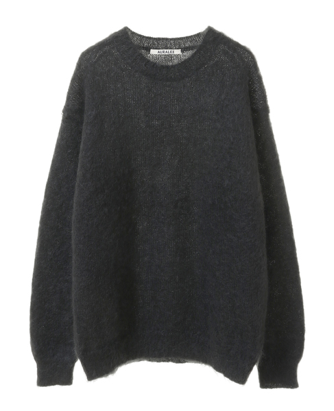 AURALEE/A23AP05KM *BRUSHED SUPER KID MOHAIR KNIT P/O｜商品詳細