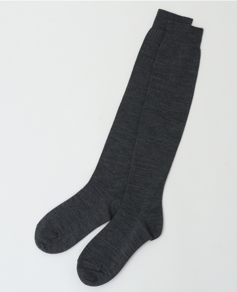 MARCOMOND/176N5/1W-50C wool high socks 詳細画像 グレー 3