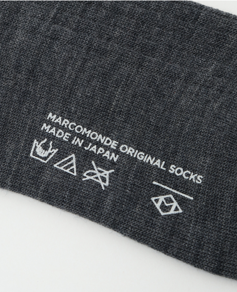 MARCOMOND/176N5/1W-50C wool high socks 詳細画像 グレー 7
