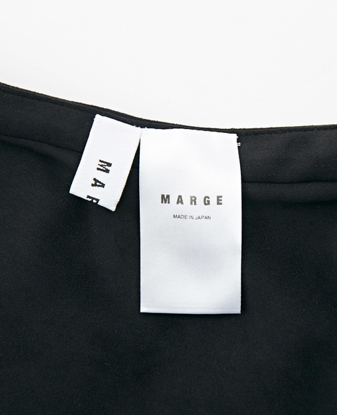 MARGE/1006-0108-258 Suede ruffle scarf 詳細画像 ブラック 6