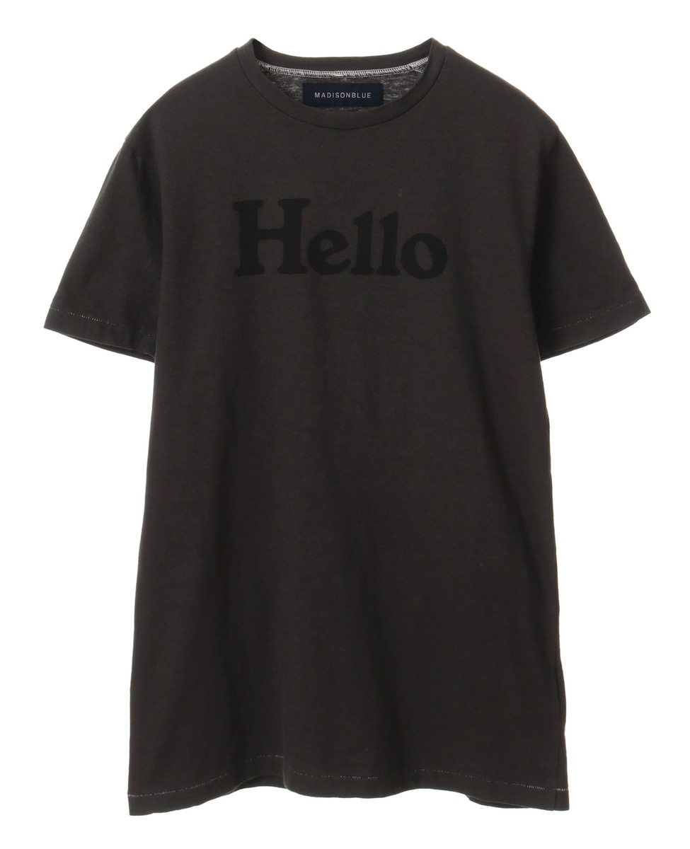 MADISONBLUE   HELLO ハロー　Tシャツ 黒　ブラック　00