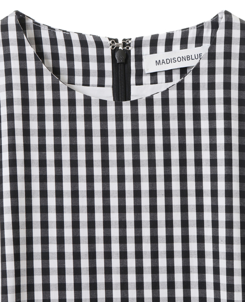 MADISONBLUE/MB231-4003 FIT＆FLARE DR S/S GINGHAM｜商品詳細 