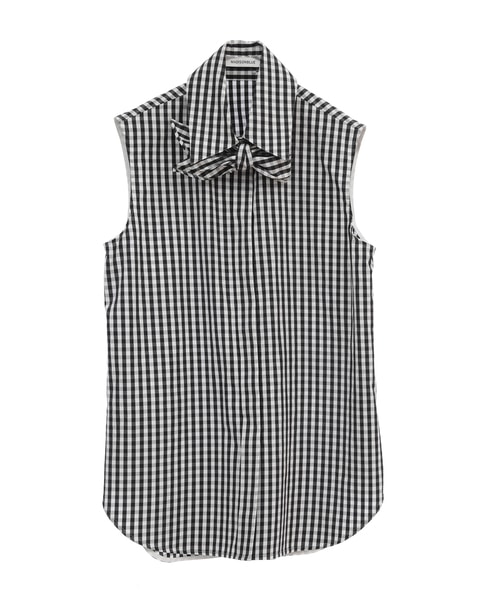 MADISONBLUE/MB231-5010 SLEEVELESS TIE BL GINGHAM 詳細画像 チェック 1