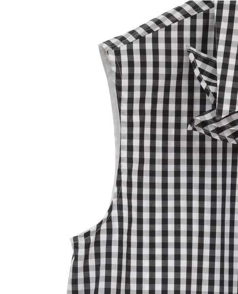 MADISONBLUE/MB231-5010 SLEEVELESS TIE BL GINGHAM 詳細画像 チェック 4