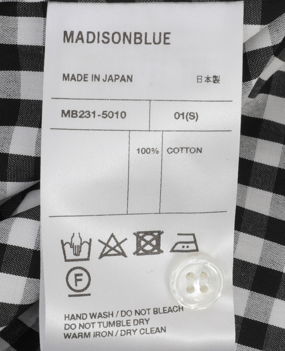 MADISONBLUE/MB231-5010 SLEEVELESS TIE BL GINGHAM 詳細画像 チェック 5
