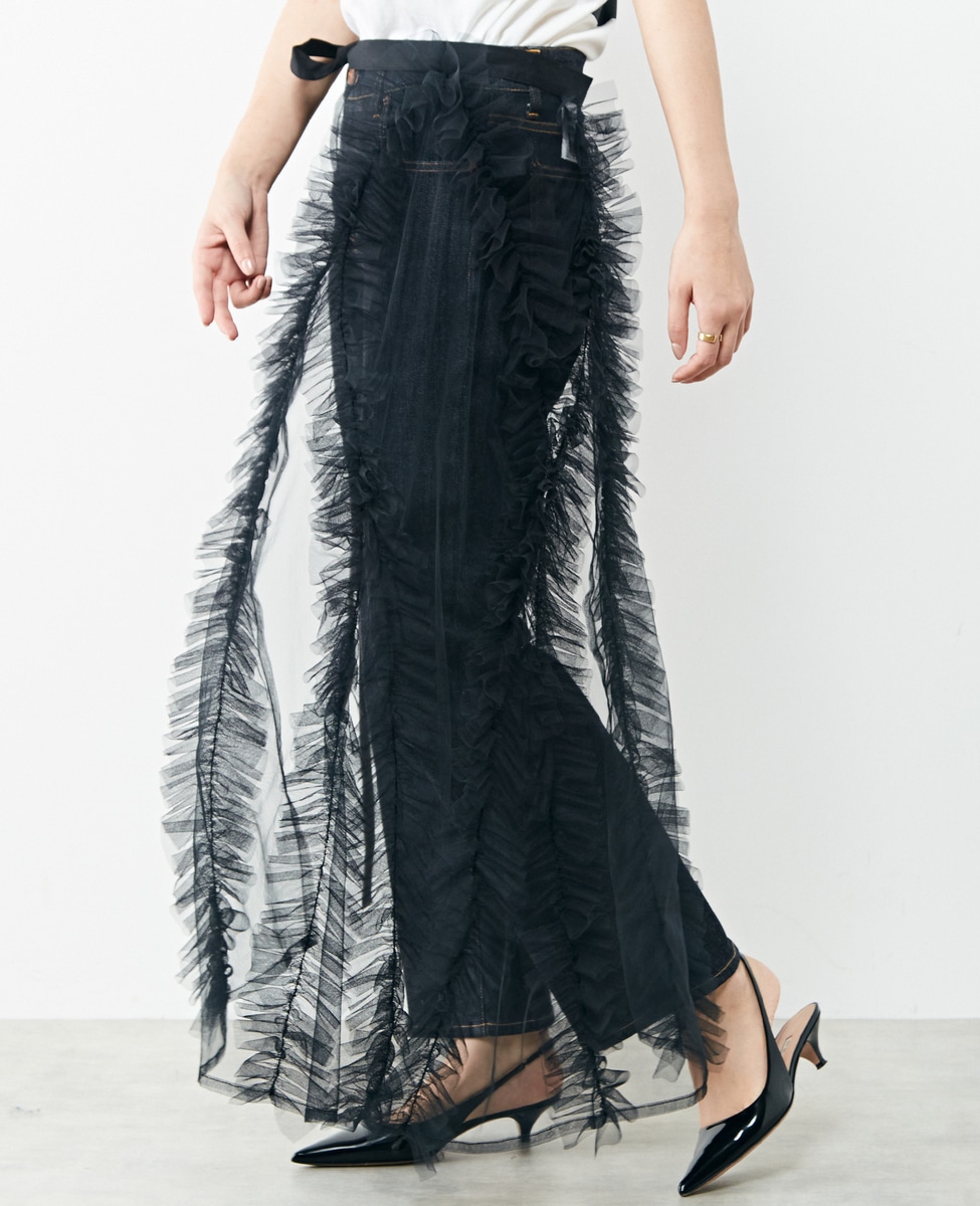 marge_tokyo Tulle decorative wrap skirt