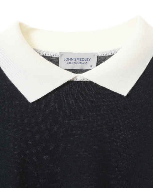 JOHN SMEDLEY/JAPAN EXCLUSIVE30G クレリックニットポロシャツ／A4601 ...