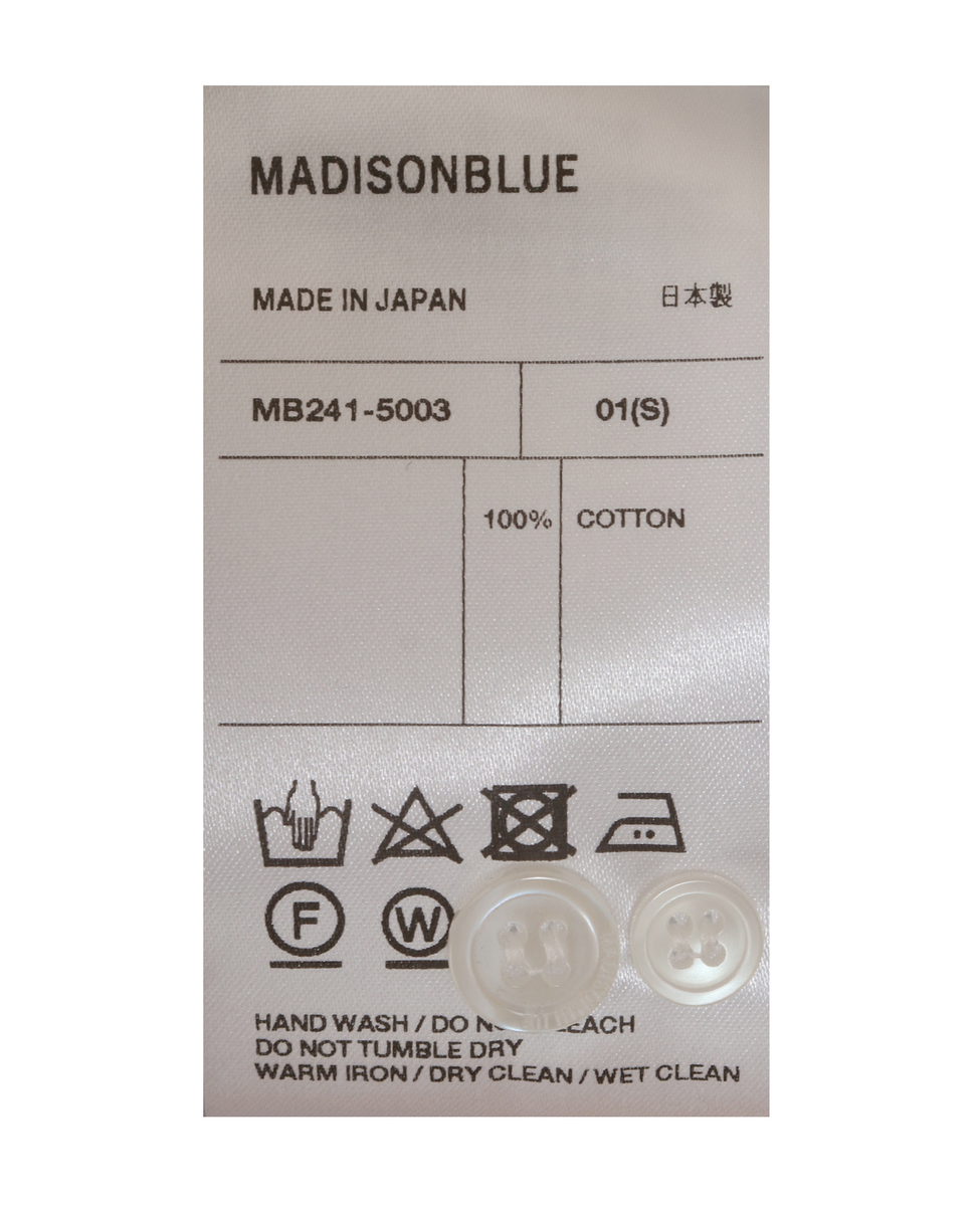 【MADISONBLUE / マディソンブルー】MB241-5003 MADAME LONG SH OX STRIPE 詳細画像 ブルー 6