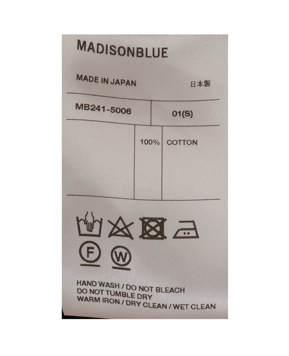 【MADISONBLUE / マディソンブルー】MB241-5006 NO COLLAR LONG SH OX 詳細画像 ホワイト 7