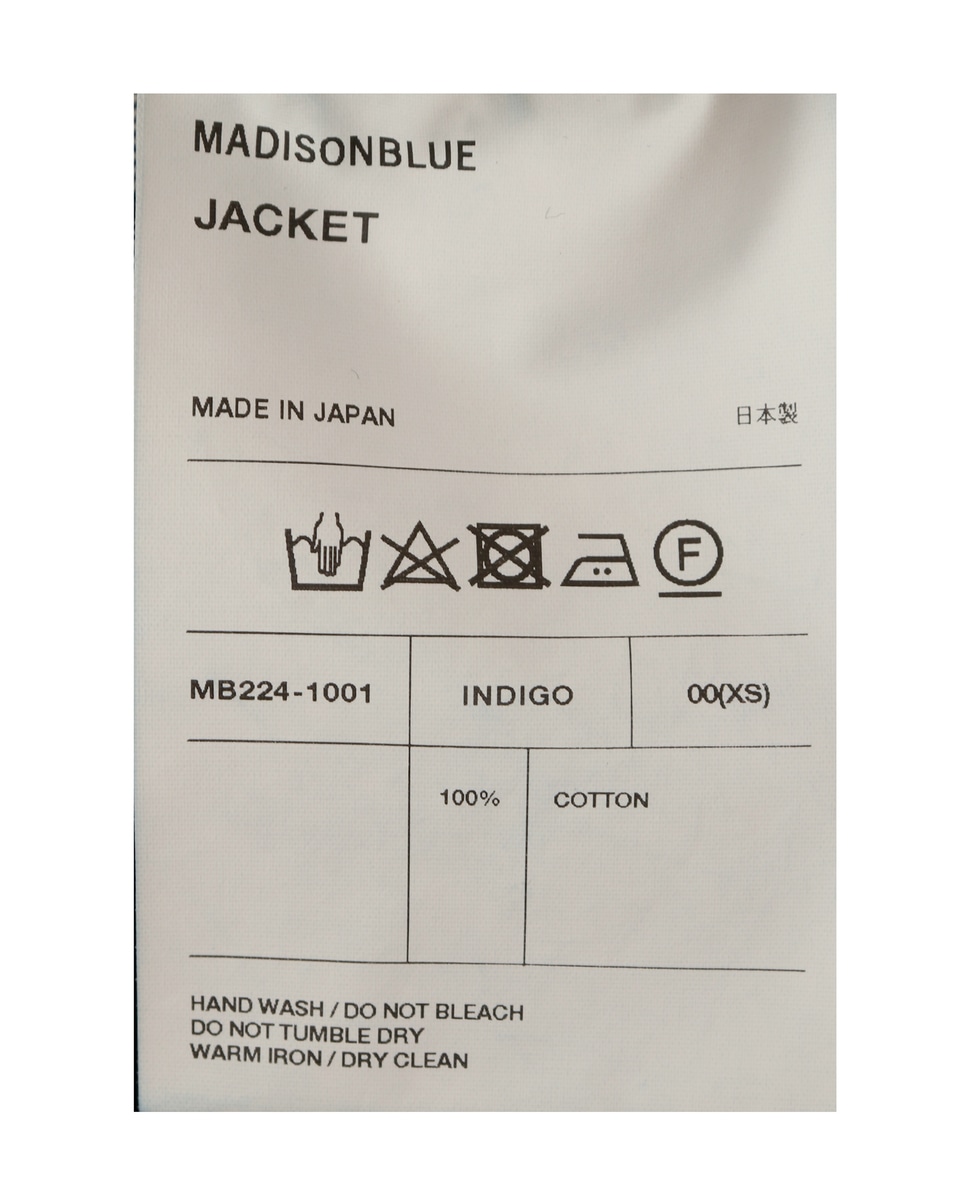 【MADISONBLUE/マディソンブルー】MB224-1001 CRASHED 3RD TYPE G JAC 詳細画像 インディゴ 13
