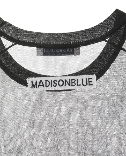 【MADISONBLUE / マディソンブルー】MB241-8009 SHEER L/S PO 詳細画像 ブラック 4