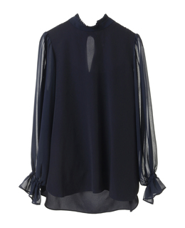 【J&M DAVIDSON / ジェイアンドエムデヴィッドソン】PLEATED COLLAR BLOUSE