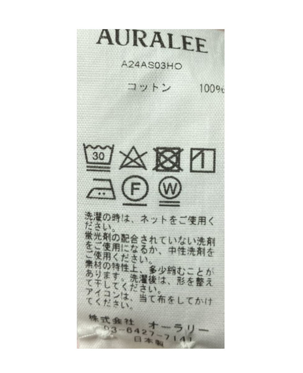 【AURALEE/オーラリー】フィンクスコットンドルマンスリーブシャツ 詳細画像 ピンク 5