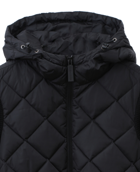 【CANADA GOOSE / カナダグース】6800L Hybridge Quilted Knit Hoody 詳細画像 ブラック 10