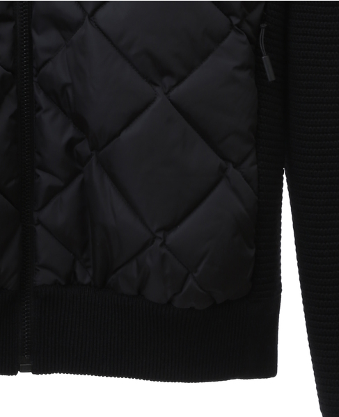 【CANADA GOOSE / カナダグース】6800L Hybridge Quilted Knit Hoody 詳細画像 ブラック 12