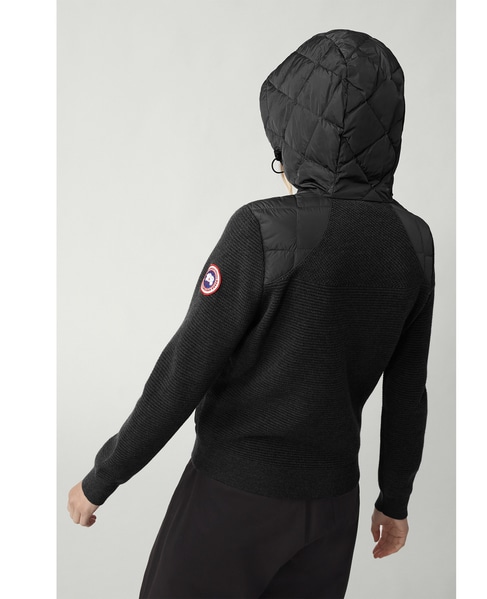 【CANADA GOOSE / カナダグース】6800L Hybridge Quilted Knit Hoody 詳細画像 ブラック 6