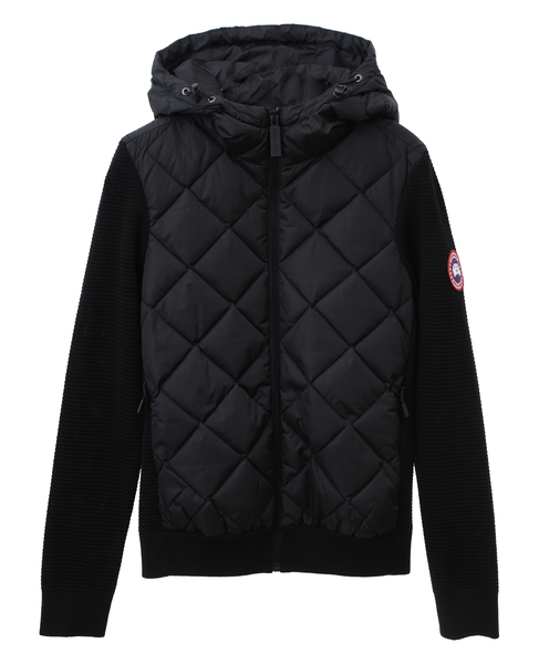 【CANADA GOOSE / カナダグース】6800L Hybridge Quilted Knit Hoody 詳細画像 ブラック 8