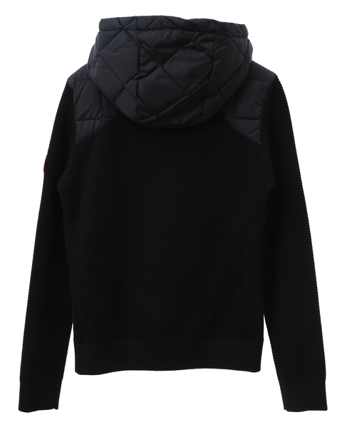 【CANADA GOOSE / カナダグース】6800L Hybridge Quilted Knit Hoody 詳細画像 ブラック 9