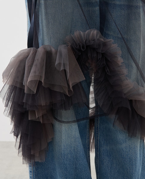 【MARGE/マージ 】Asymmetry decorative wrap skirt 詳細画像 ネイビー 10