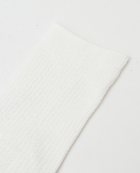 【MARCOMONDE/マルコモンド】basic ribbed cotton short tabi socks 14 詳細画像 ホワイト 4