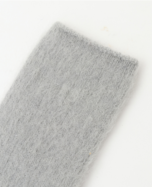 【MARCOMONDE/マルコモンド】mohair ribbed tabi socks 詳細画像 グレー 4