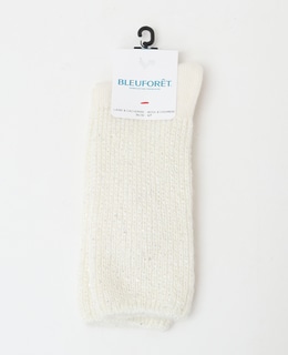 【BLEUFORET/ブルーフォレ】CASHMERE SOCKS SPANGLES PATTERN