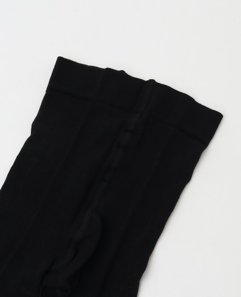 【BLEUFORET/ブルーフォレ】VELVET COMBED COTTON TIGHTS 詳細画像 ブラック 4