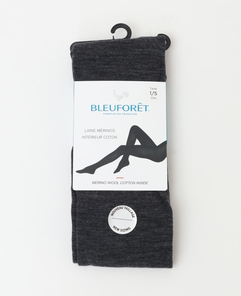 【BLEUFORET/ブルーフォレ】FINE WOOL TIGHTS COTTON INSIDE 詳細画像 チャコールグレー 1