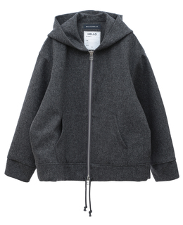 【MADISONBLUE / マディソンブルー】OVERSIZE HOODIE MELTON