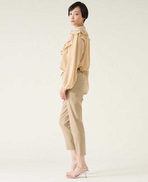 バイカラーパイピングブラウス 詳細画像 ベージュ 5