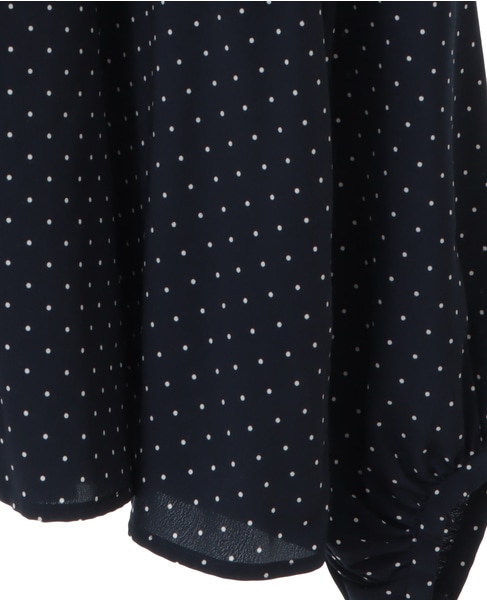 バイカラーパイピングブラウス 詳細画像 ネイビー 18