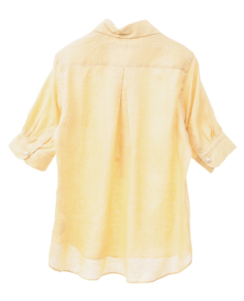 《定番》五分袖パールスキッパー 詳細画像 イエロー 2