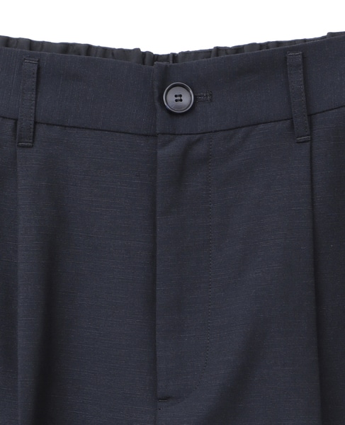 平織サマーチェック/ポプリンタックパンツ（セットアップ可） 詳細画像 ネイビー 13