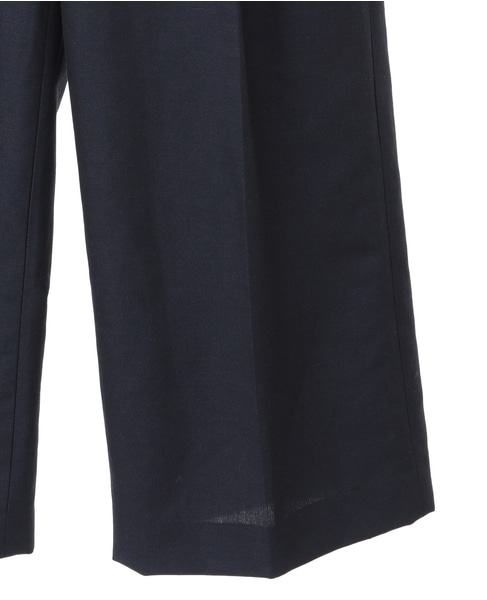 平織サマーチェック/ポプリンタックパンツ（セットアップ可） 詳細画像 ネイビー 14