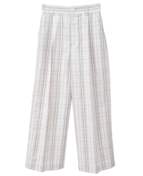 平織サマーチェック/ポプリンタックパンツ（セットアップ可） 詳細画像 チェック 9