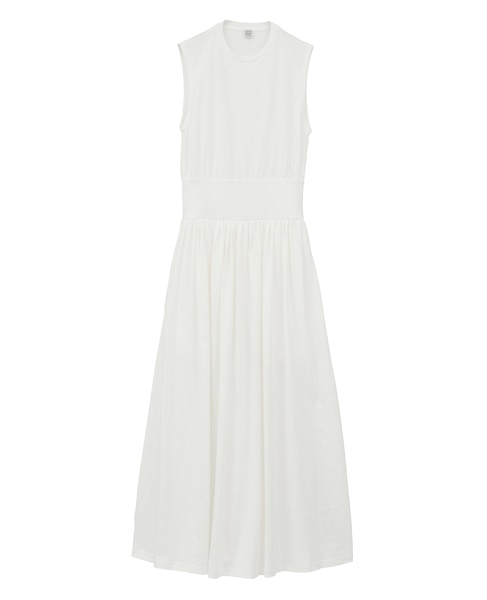 【TOTEME/トーテム】SleeveLess Cotton Tee Dress 詳細画像 ホワイト 1