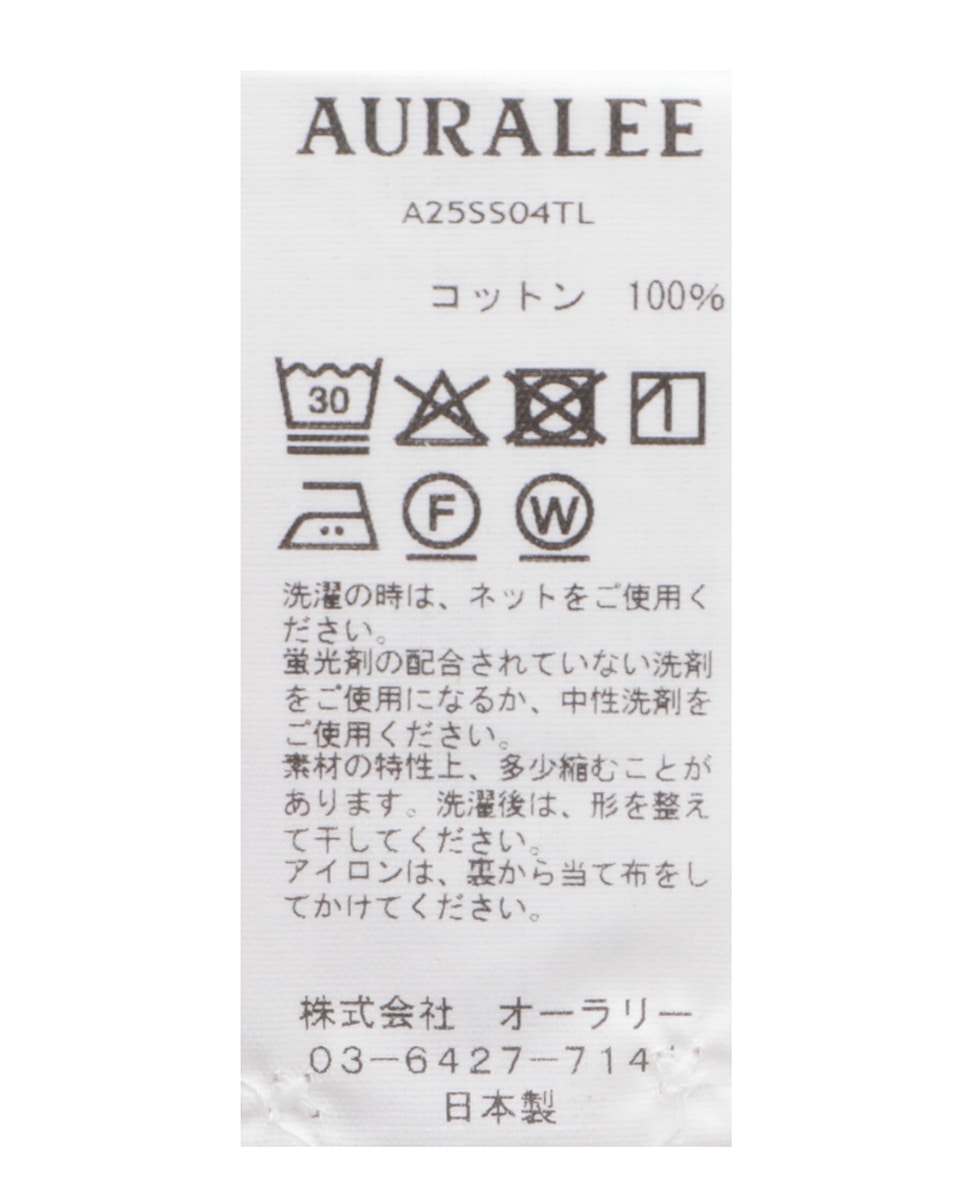 【AURALEE/オーラリー】WASHED FINX TYPEWRITER SHIRT 詳細画像 ピンク 5