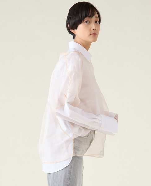 【MARGE /マージ 】 Glossy organdy oversized p/o 詳細画像 ベージュ 2