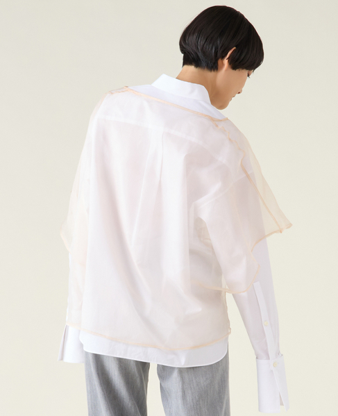 【MARGE /マージ 】 Glossy organdy oversized p/o 詳細画像 ベージュ 3