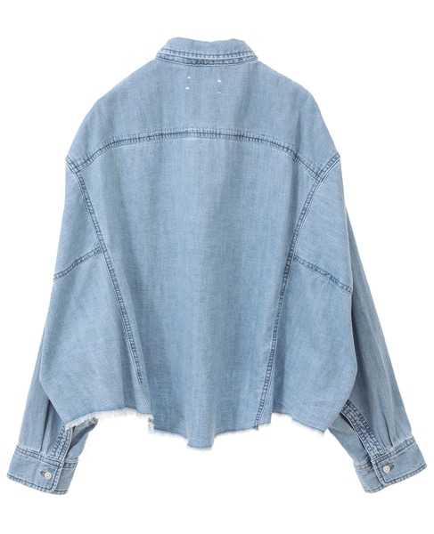 【upper hights/アッパーハイツ】THE CROPPED DENIM SH 詳細画像 ブルー 2