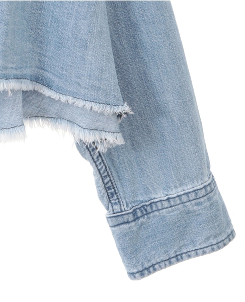 【upper hights/アッパーハイツ】THE CROPPED DENIM SH 詳細画像 ブルー 4