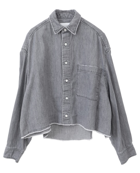 【upper hights/アッパーハイツ】THE CROPPED DENIM SH 詳細画像 グレー 1