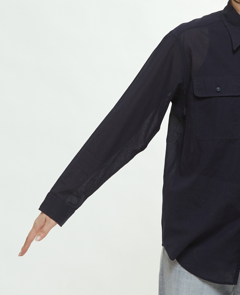 《別注》【MADISONBLUE / マディソンブルー】MB251-5101MQ  HAMPTON SHIRT COTTON VOILE 詳細画像 ネイビー 12