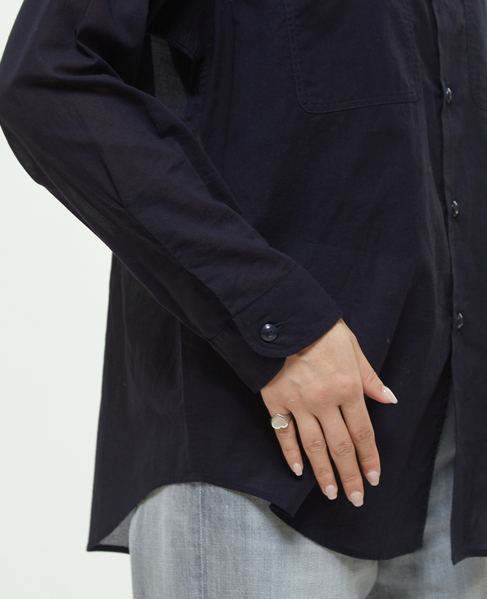 《別注》【MADISONBLUE / マディソンブルー】MB251-5101MQ  HAMPTON SHIRT COTTON VOILE 詳細画像 ネイビー 13