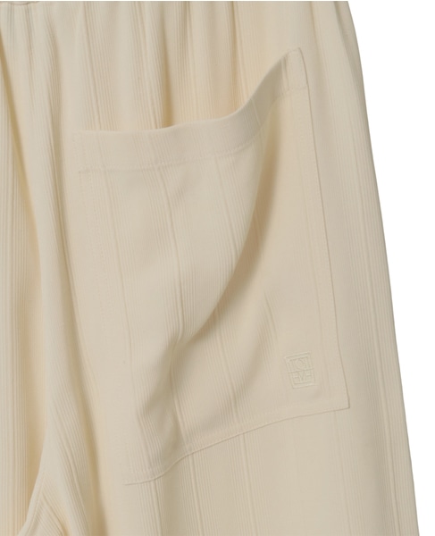 【TOTEME/トーテム】Woven Stripe Drawstring Trousers 詳細画像 アイボリー 5