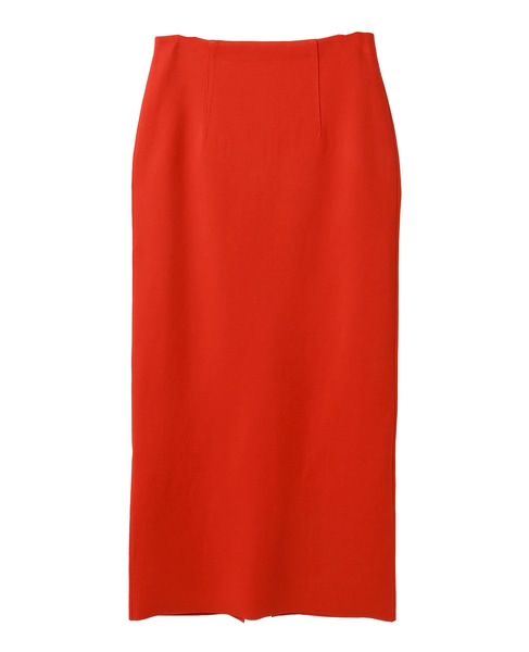【AURALEE/オーラリー】COTTON SILK STRETCH DOUBLE FACE KNIT SKIRT 詳細画像 レッド 1